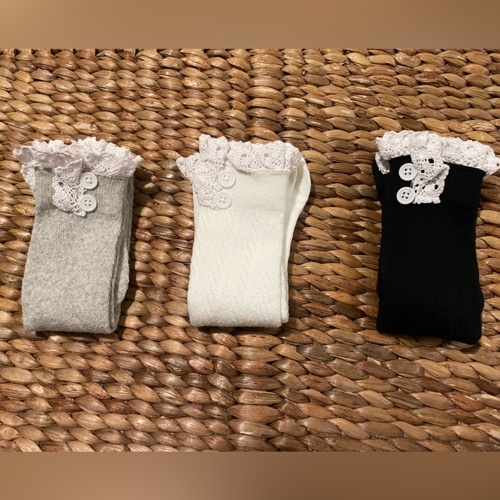 Set of 3 Women’s Ruffle Boot Socks